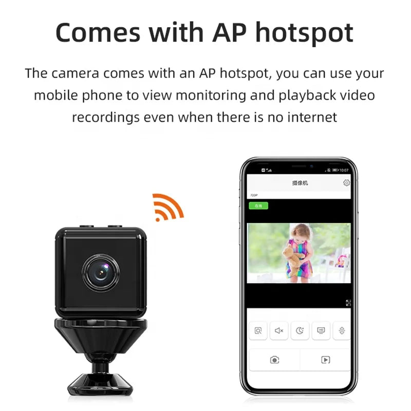 Hot Sell X6D 4K 1080P Night Vision Wireless Camera Home Security Network Surveillance Outdoor Mini HD Action Camera