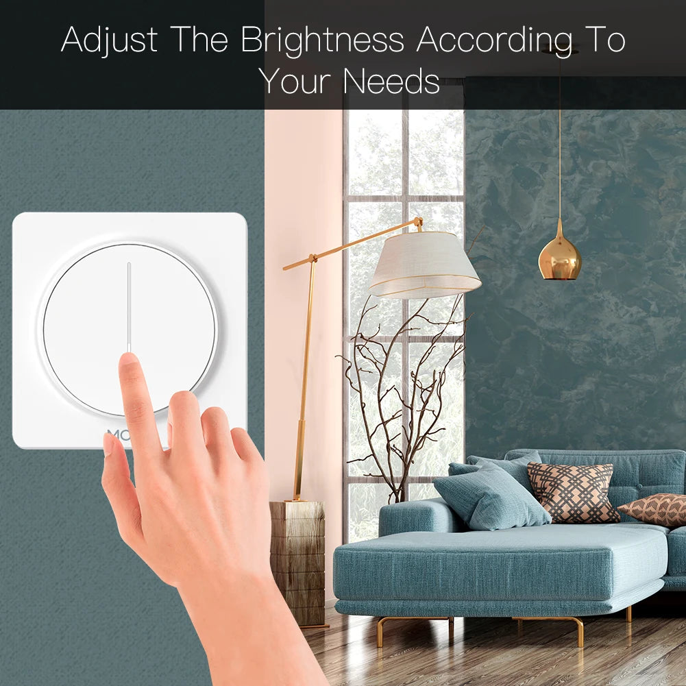 Tuya WiFi Smart Home  Touch Light Dimmer Switch Schedule Timer Brightness Memory Remote Controlled by SmartLife APP