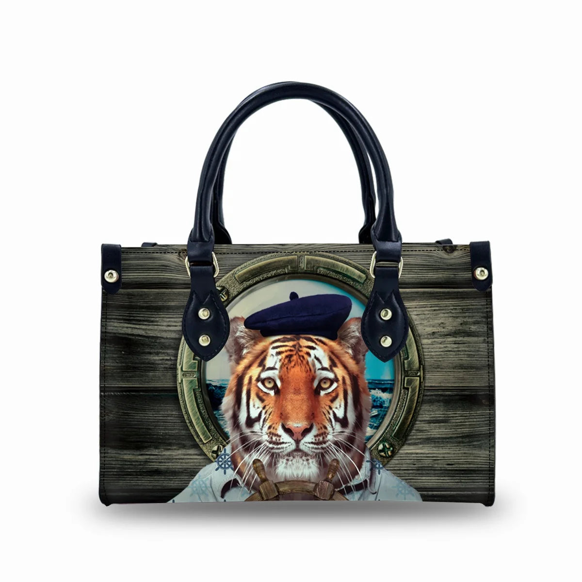 New Cat Pattern Hard Botton Tote Bag Women Handbags Ladies 2023 Luxury Leather Beautiful Ladies Handbags