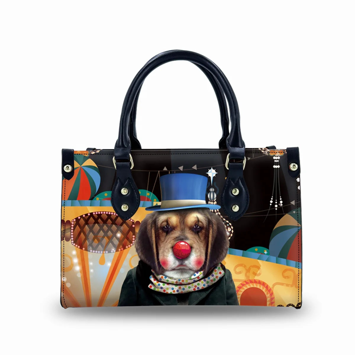 New Cat Pattern Hard Botton Tote Bag Women Handbags Ladies 2023 Luxury Leather Beautiful Ladies Handbags