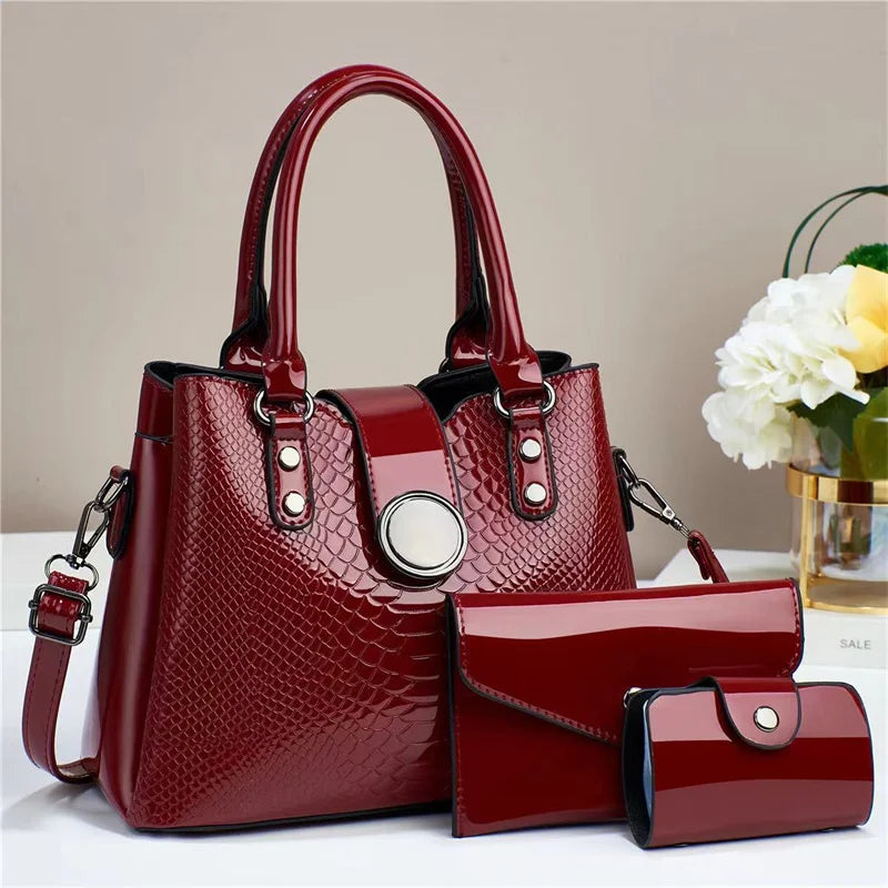 New Fashion Versatile Retro Simple Leisure Elegant Temperament Large Capacity Bags Women Handbags Lady