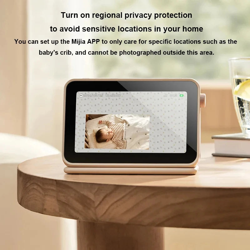3K Mijia Wifi Smart Baby Camera with Video Monitor Screen Set and Audio Child Care Sound Detection for Xiaomi App