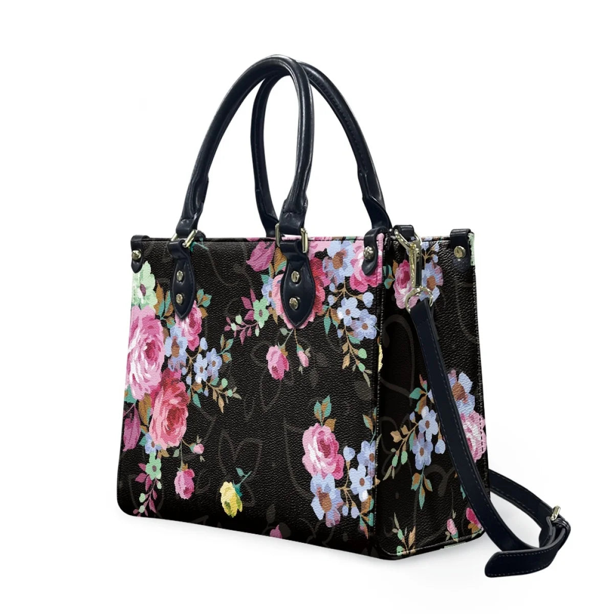 Black and White Tribal Polynesian Printed Bags Women Handbags Ladies Luxury Women Shoulder Bags High Quality Pu Leather Handbag
