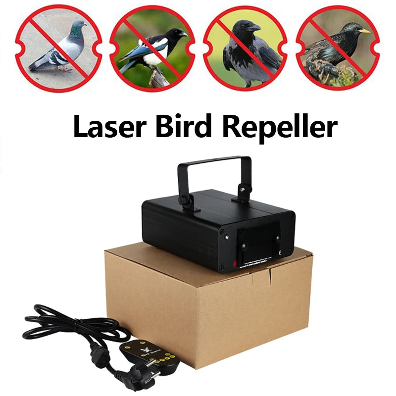 Indoor Bird Laser Light Harmless Bird Repellent Device With RF Control for Farm Warehouse Keep Birds Pigeon Away