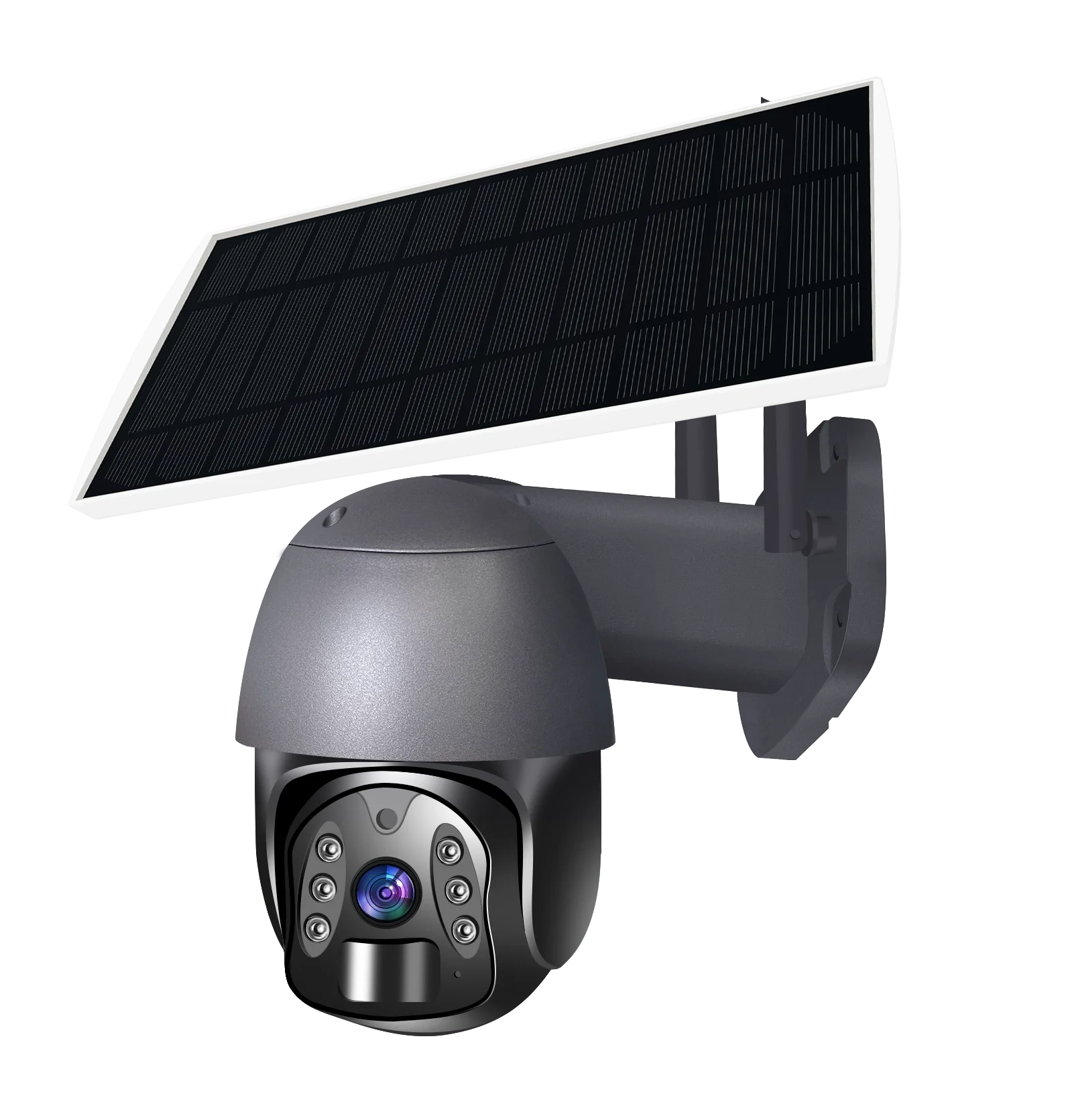 Hot Selling Tuya 4G Sim Card LTE Security CCTV Camera Wifi Intelligent Solar Powered PTZ Camera with Night Vision Function