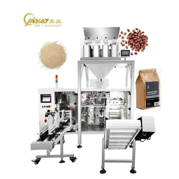Automatic Coffee Bean Seeds Granule Stand up Standup Pouch Premade Bag Doypack Filling and Sealing Packaging Packing Machine