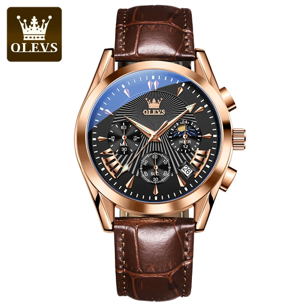Good Price Factory Customize Private Label Luxury Men's Watches Wrist Leather Wristwatches 2876 Quartz Watch for Men