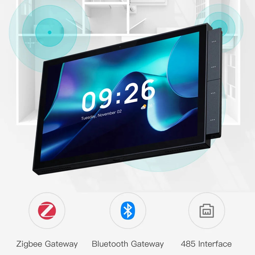 2026 10 Inch Intelligent Screen Zigbee Sigmesh Touch Panel Gateway Panel Tuya Smart Home Zigbee Gateway Music Center Panel Alexa