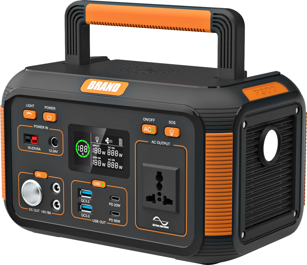 DTP 300W Portable Power Station AC DC Solar Power Bank Emergency Backup Pure Sine Wave Inverter Generator Outdoor Power Bank