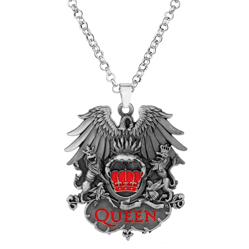 Punk Rock Band Necklace Fashion Gothic Sexy Pop Star Singer Music Band Pendant Link Chain for Women Men Fans Gifts