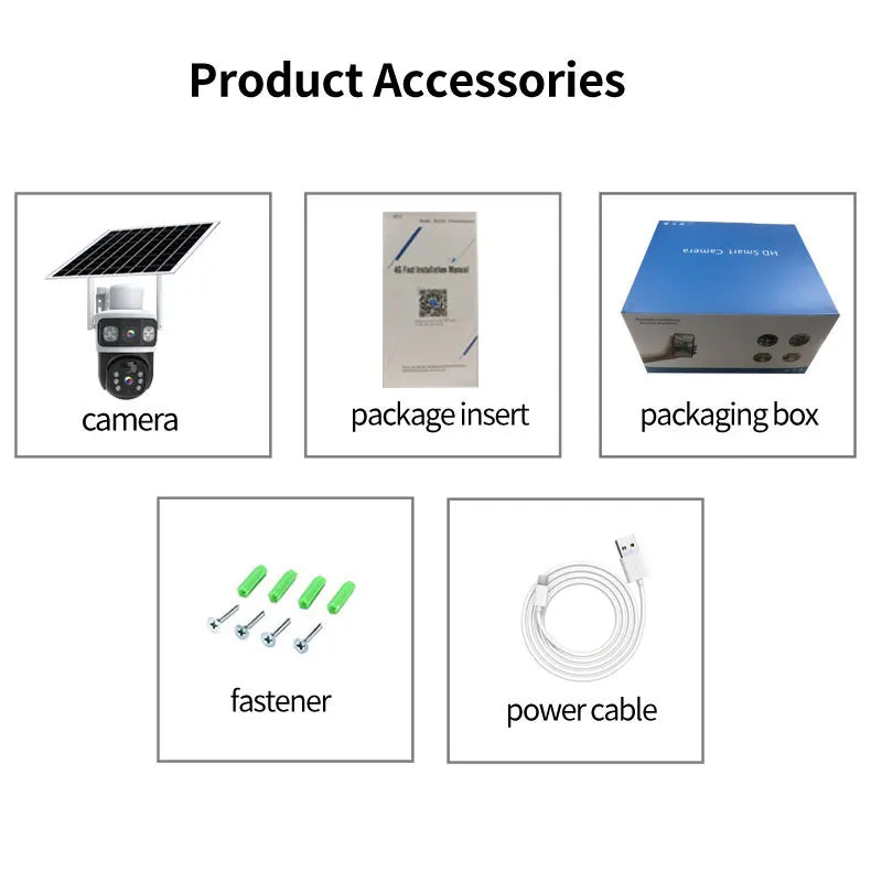6MP Low Powered dual lens Solar Camera wifi Built-In Battery Two Way Audio Security Network 4G Outdoor home Full HD PTZ Camera
