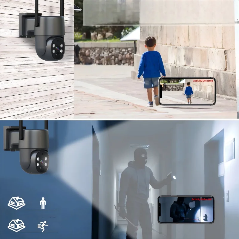 Trending Product Cctv Outdoor Camera Solar Wireless 4MP High Resolution Remote Monitoring Solar Camera System