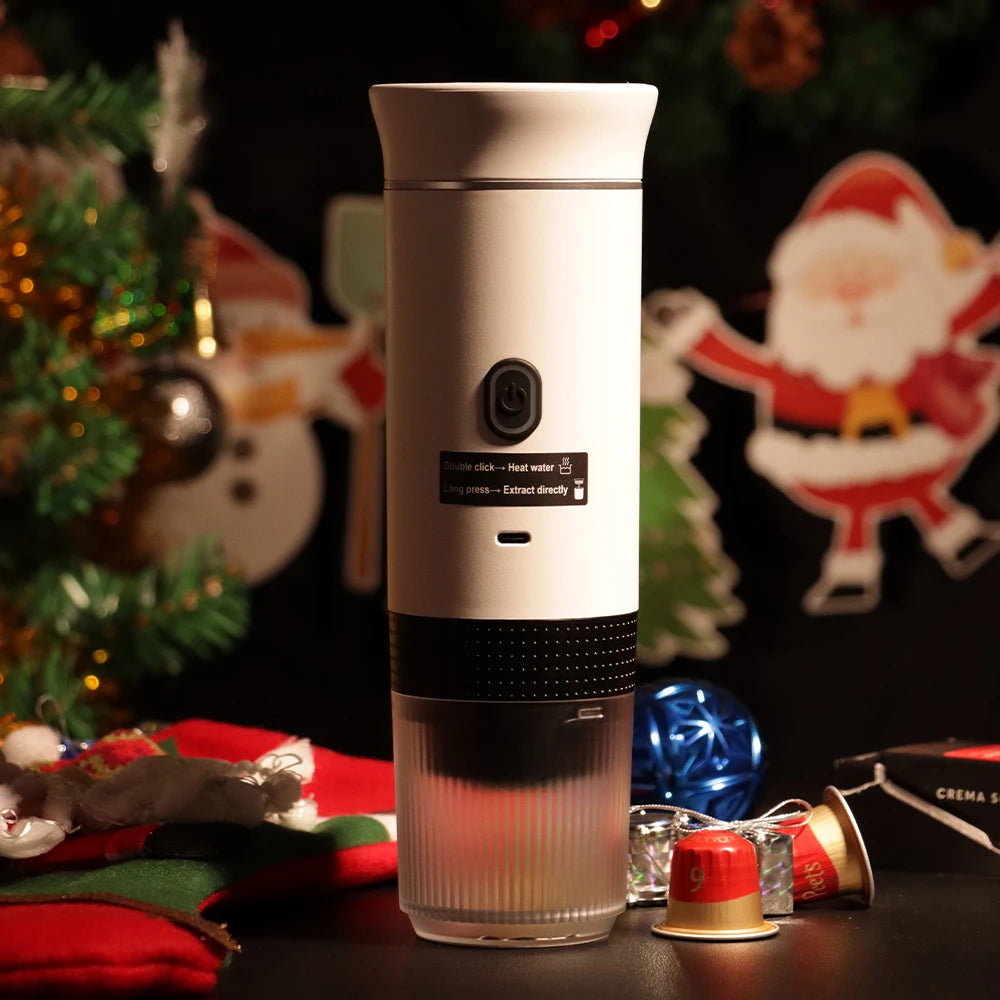Outdoor Automatic Coffee Machine Electric Portable Espresso Maker Coffee Capsule Powder 12V Coffee Makers with Heating Function