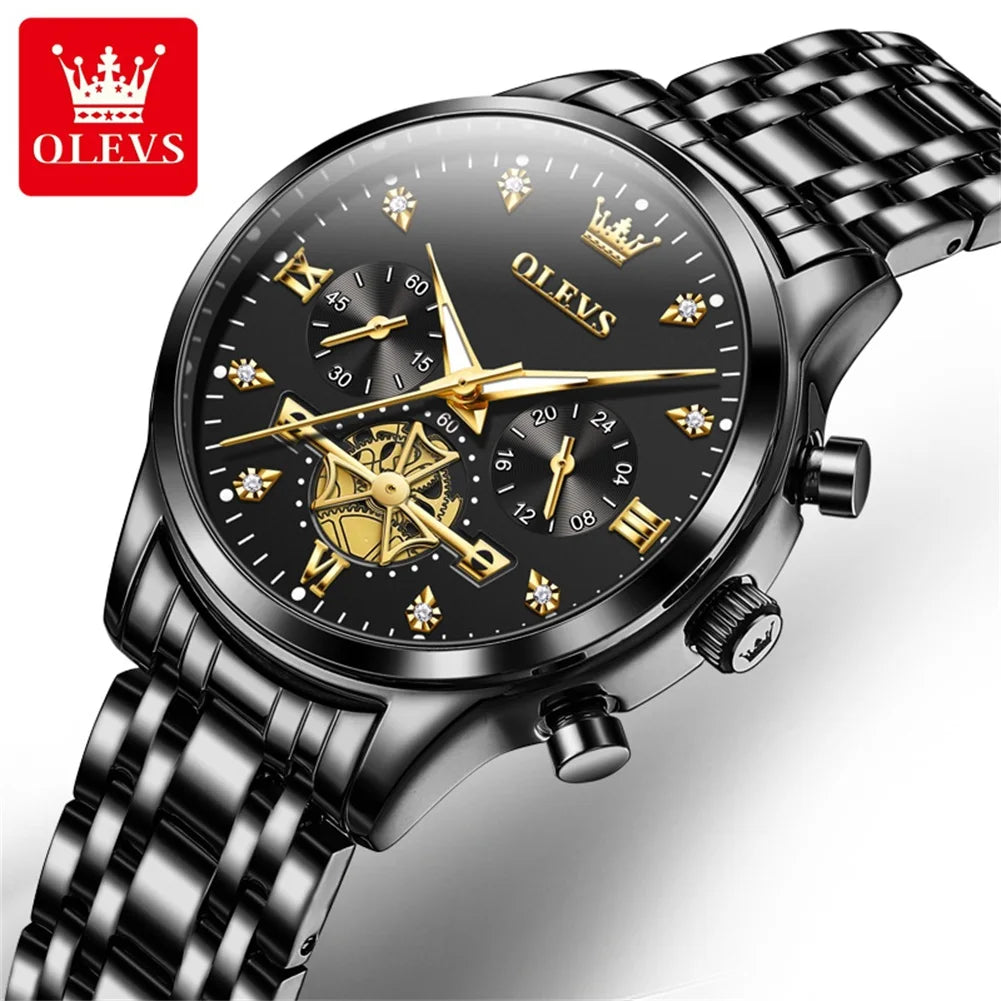 OLEVS 2897 Luxury Women's Watches Top Brand Quartz Watch Sport Date Chronograph Waterproof Multifunction Watch