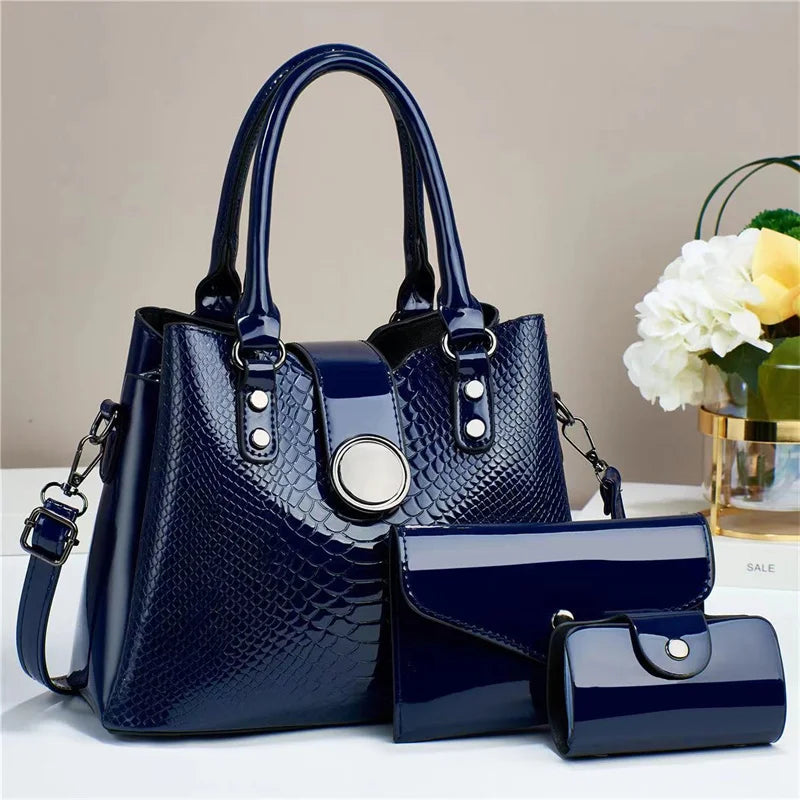 New Fashion Versatile Retro Simple Leisure Elegant Temperament Large Capacity Bags Women Handbags Lady