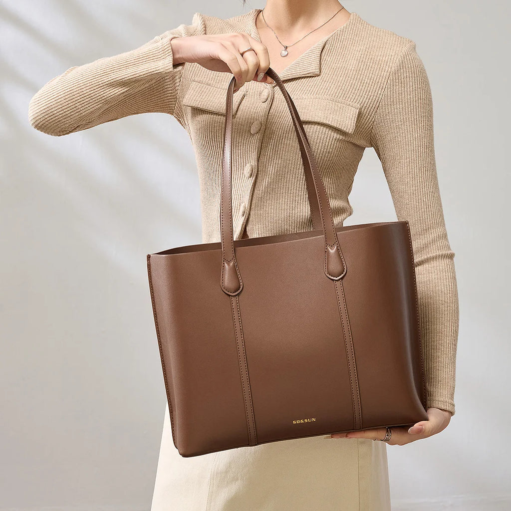 Hot Sale High Quality Famous Luxury Women's Handbags Custom Genuine Leather Shoulder Tote Bag for Ladies