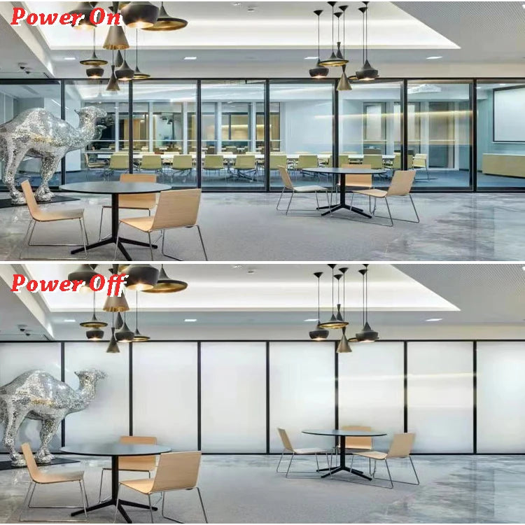 Electric Smart Tint Self Adhesive PDLC Film Smart Home Electric Frosted Glass Film for Window and Door PDLC Smart Film for Glass