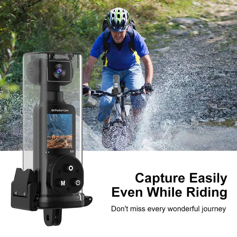 K2F Pocket Action Camera 4K WIFI Night Vision Face Tracking 270-degree Rotation Handheld Waterproof Projection Cycling Sports