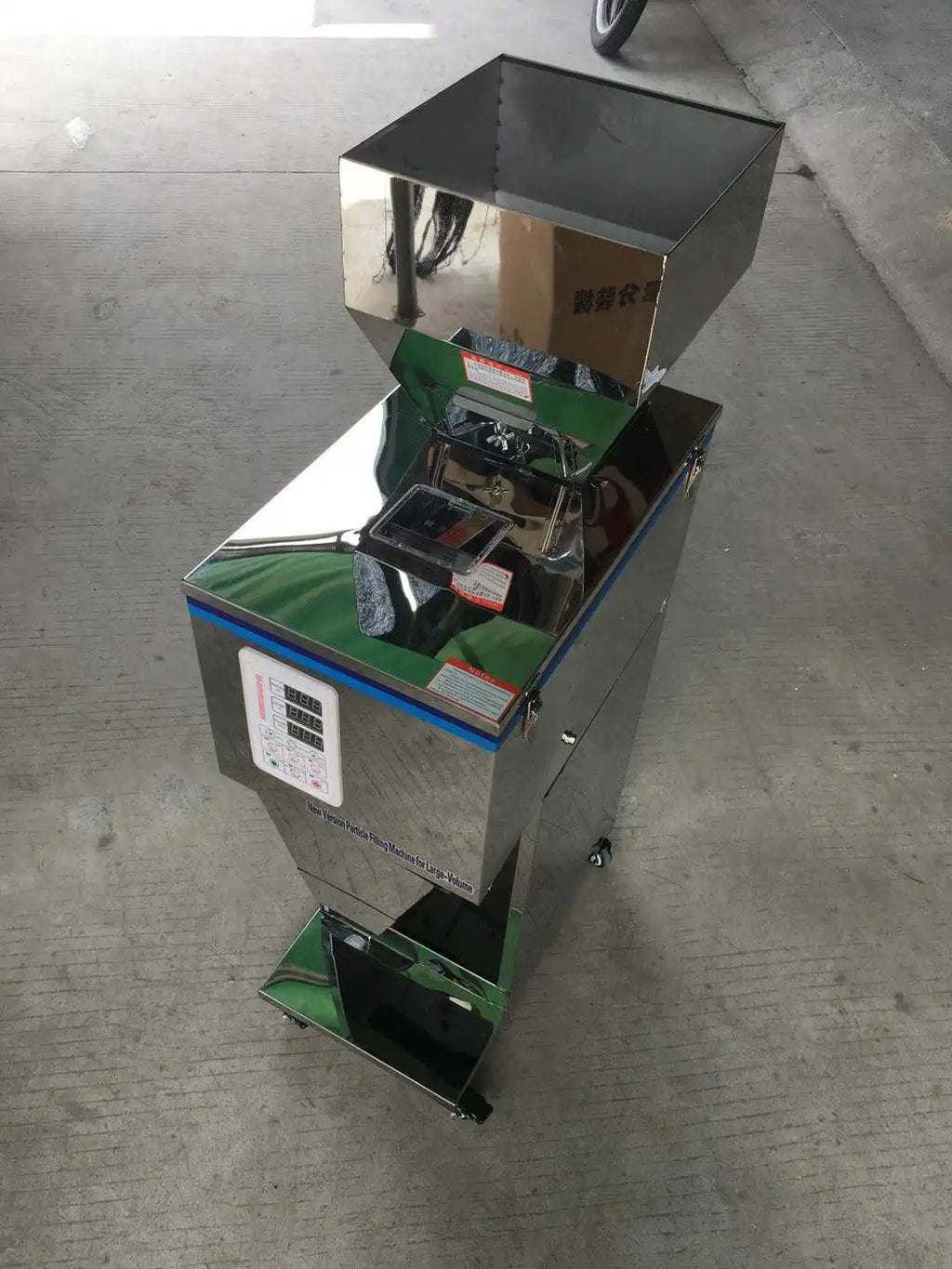 New Design Semi Automatic Coffee Spices Tea Sugar  Rice Powder Granule Particle Can Jar Glass Bottle Weight Filling Machine