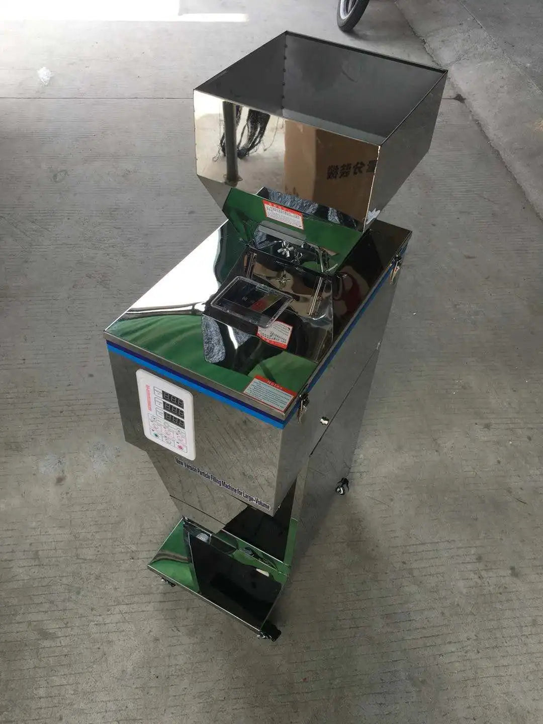 New Design Semi Automatic Coffee Spices Tea Sugar  Rice Powder Granule Particle Can Jar Glass Bottle Weight Filling Machine