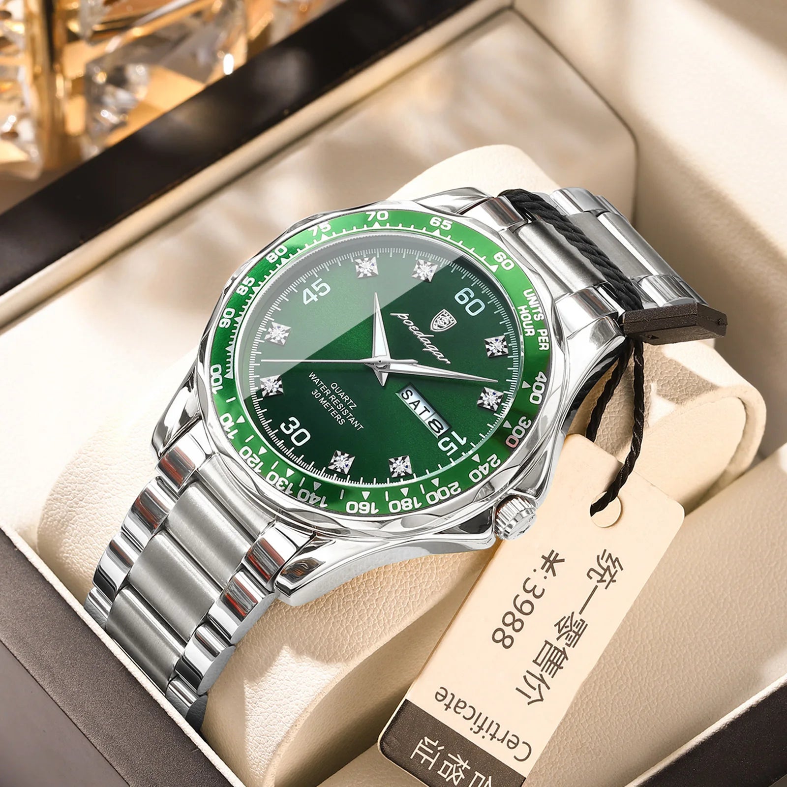 2026 New Poedagar 963 Fashion Casual Luxury Business Quartz Watches Waterproof Luminous Stainless Steel Men's Watches for Men