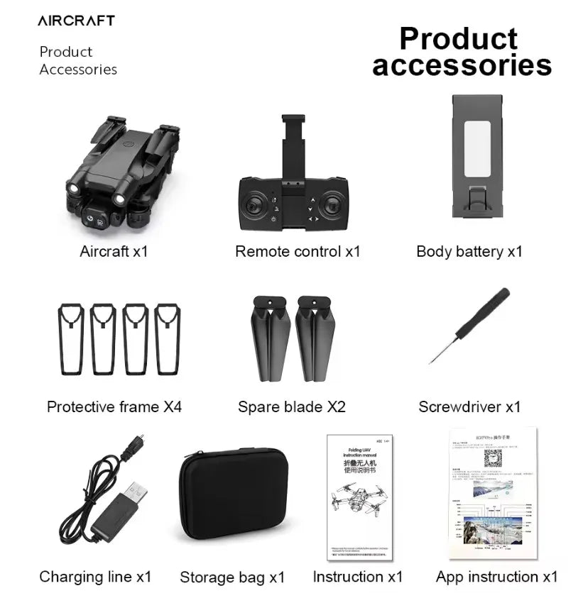 2025 Drone F195 Mini Dron 4K hd Dual Camera Wifi FPV RC Foldable Quadcopter Aerial Photography Toys Kids F195 Drones