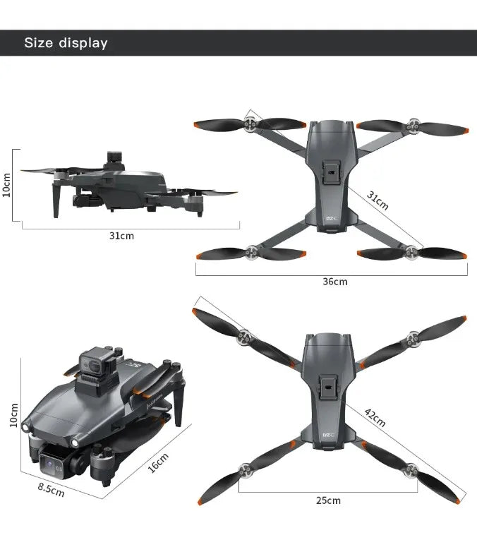 L600 Pro Drone Dual 4K hd Camera Wifi Fpv Obstacle Avoidance Optical Flow Photography Foldable Professional Quadcopter  Drons