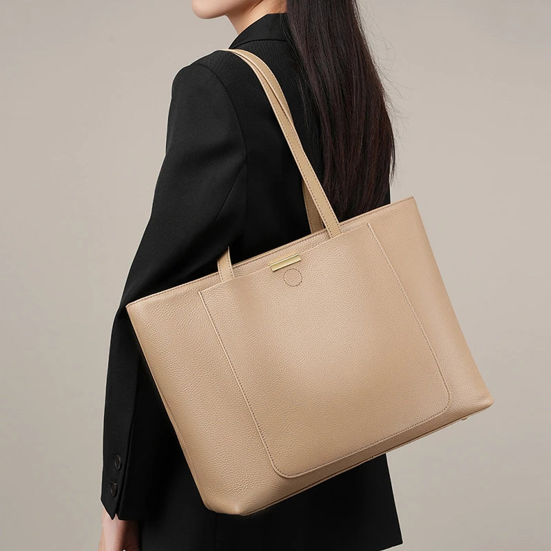 Wholesale Fashion Large Women'S Tote Bags Personalized Custom Logo Genuine Leather Shoulder Luxury Bag for Women Handbags 2026