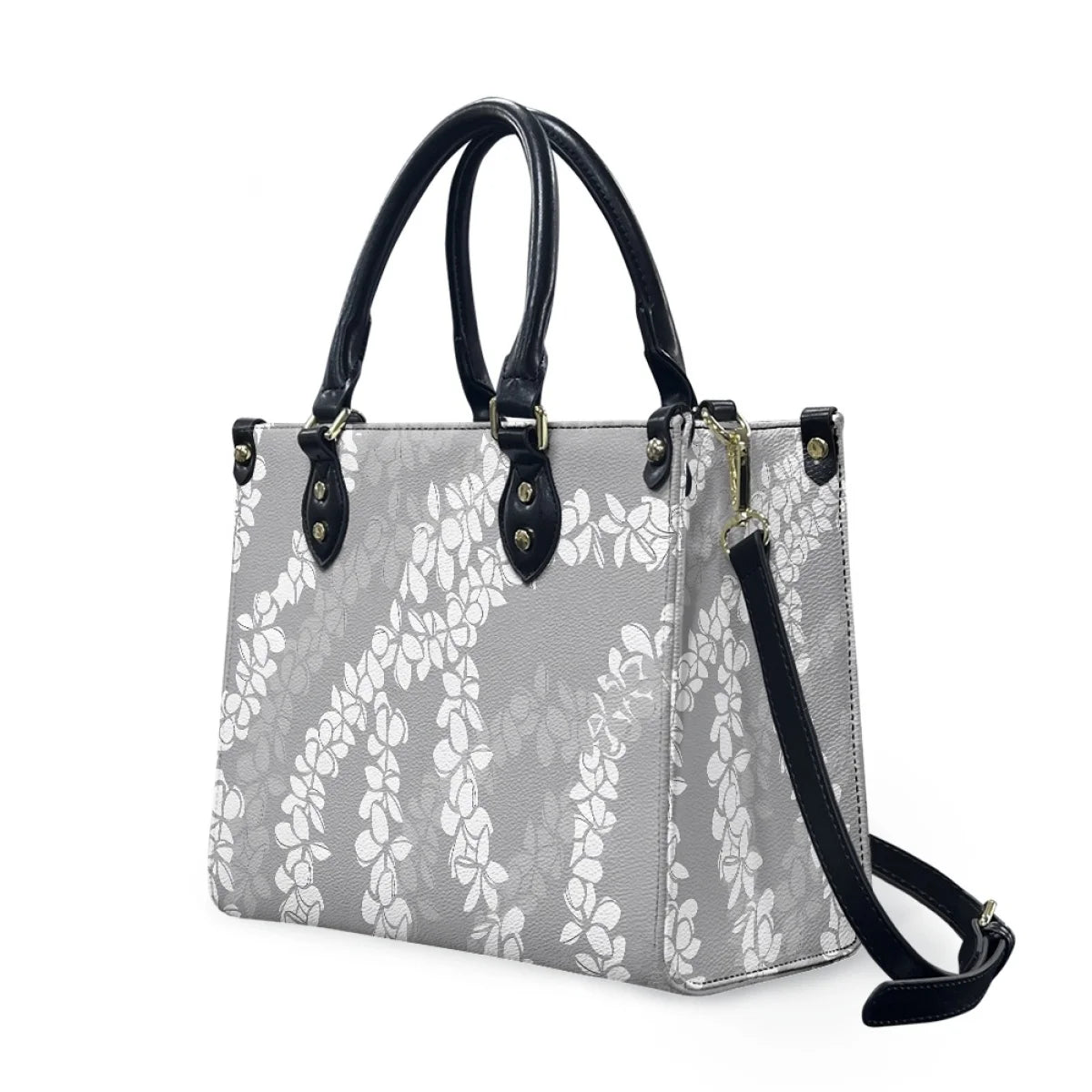 Black and White Tribal Polynesian Printed Bags Women Handbags Ladies Luxury Women Shoulder Bags High Quality Pu Leather Handbag