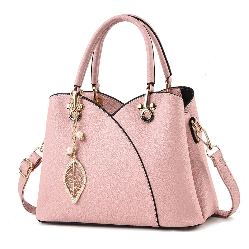 Large Capacity Versatile 2024 New Fashionable and Simple Solid Color Small Fresh Bags Women Handbags Lady
