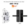 Tediton Waterproof Biometric Digital Fingerprint Smart Camera Door Lock With Tuya Wifi for Home Apartment