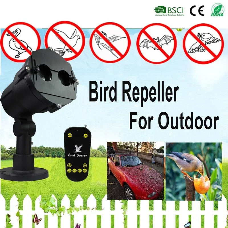Outdoor Waterproof Bird Laser Deterrent Device Animal Repeller Scorpions Bed Bugs Spiders Bats Snakes Animal Control