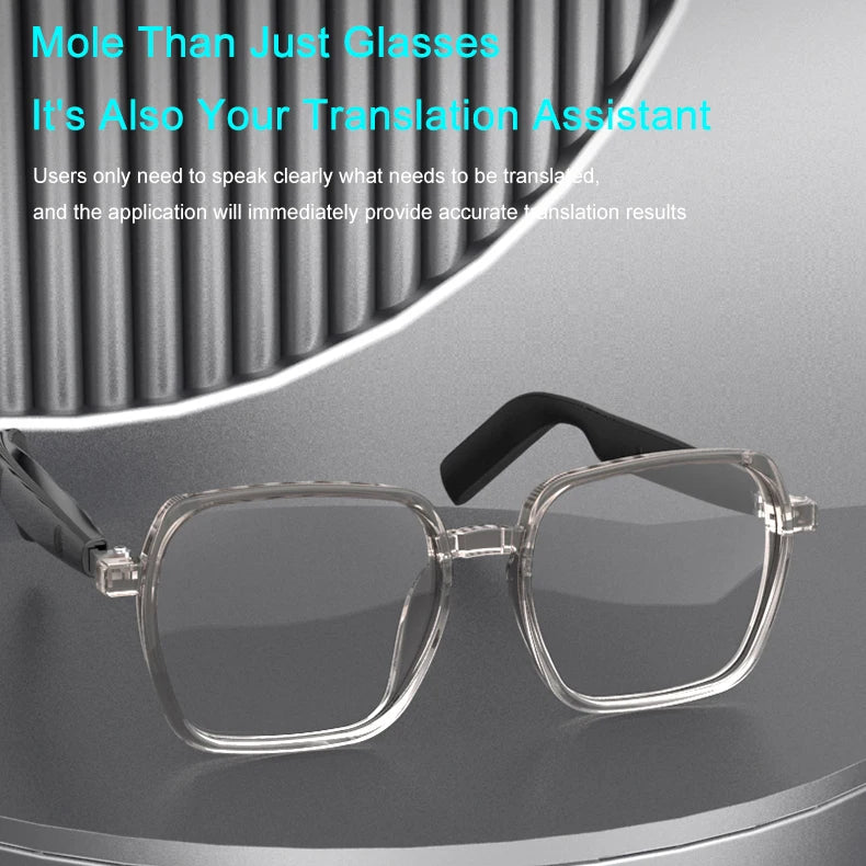 SG-22 Pro Blue Light Blocking Smart Glasses AI Translation Glasses Support Music Playback, Touch Control, Video Call Translation