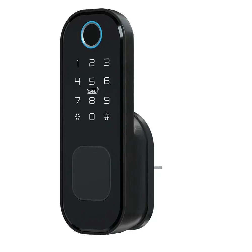 IP65 Waterproof WiFi Smart Home Electronic Keyless Keypad Deadbolt Door Rim Lock Smart Door Lock Electronic Rim Lock