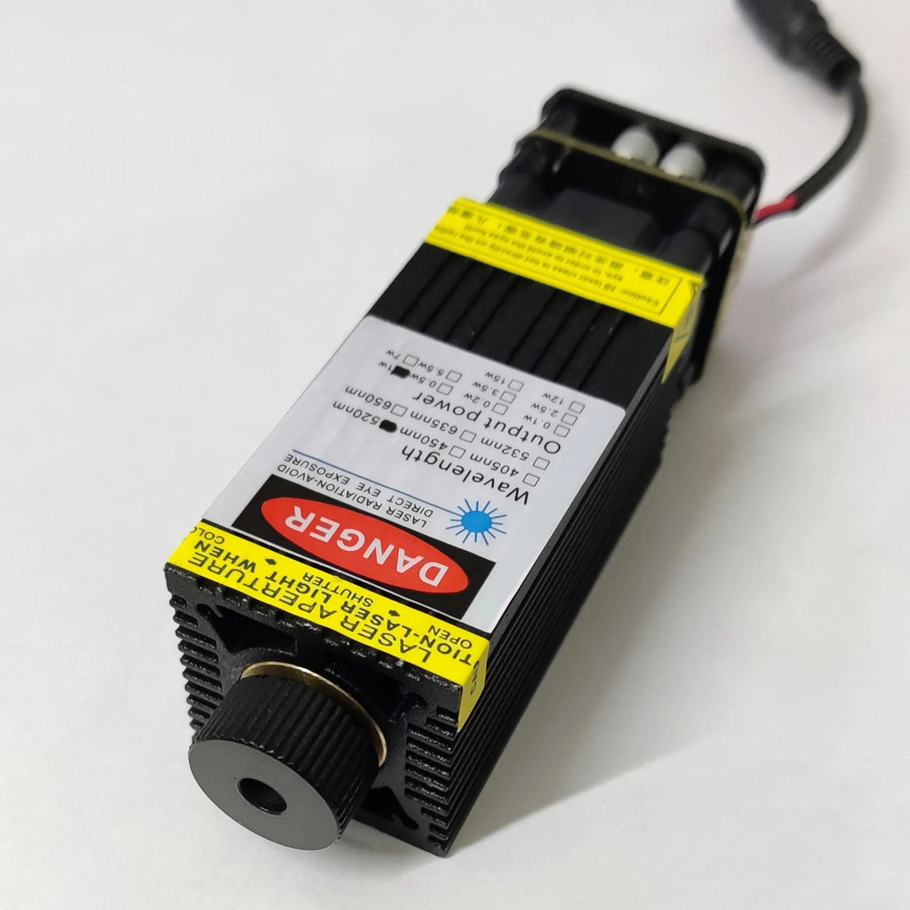 New Ismartlaser High-Power 1W Green Laser Module Elliptical Spot Beam 515-530nm 12V DC CLASS4 Bird Repellent High Accuracy >200m