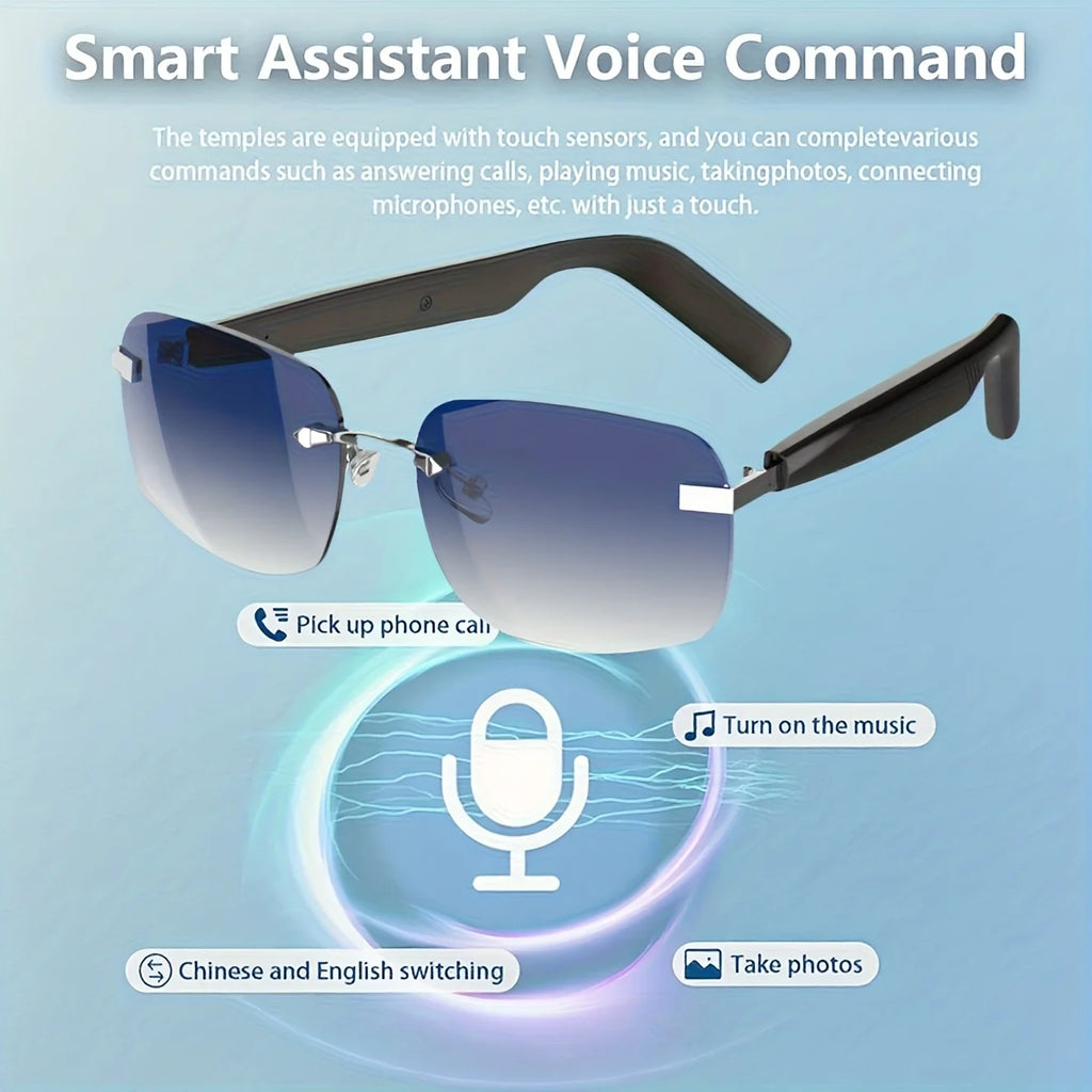 These Innovative Smart Glasses Come with Touch Controls and an Integrated Microphone, Making Them Ideal for Outdoor Adventures