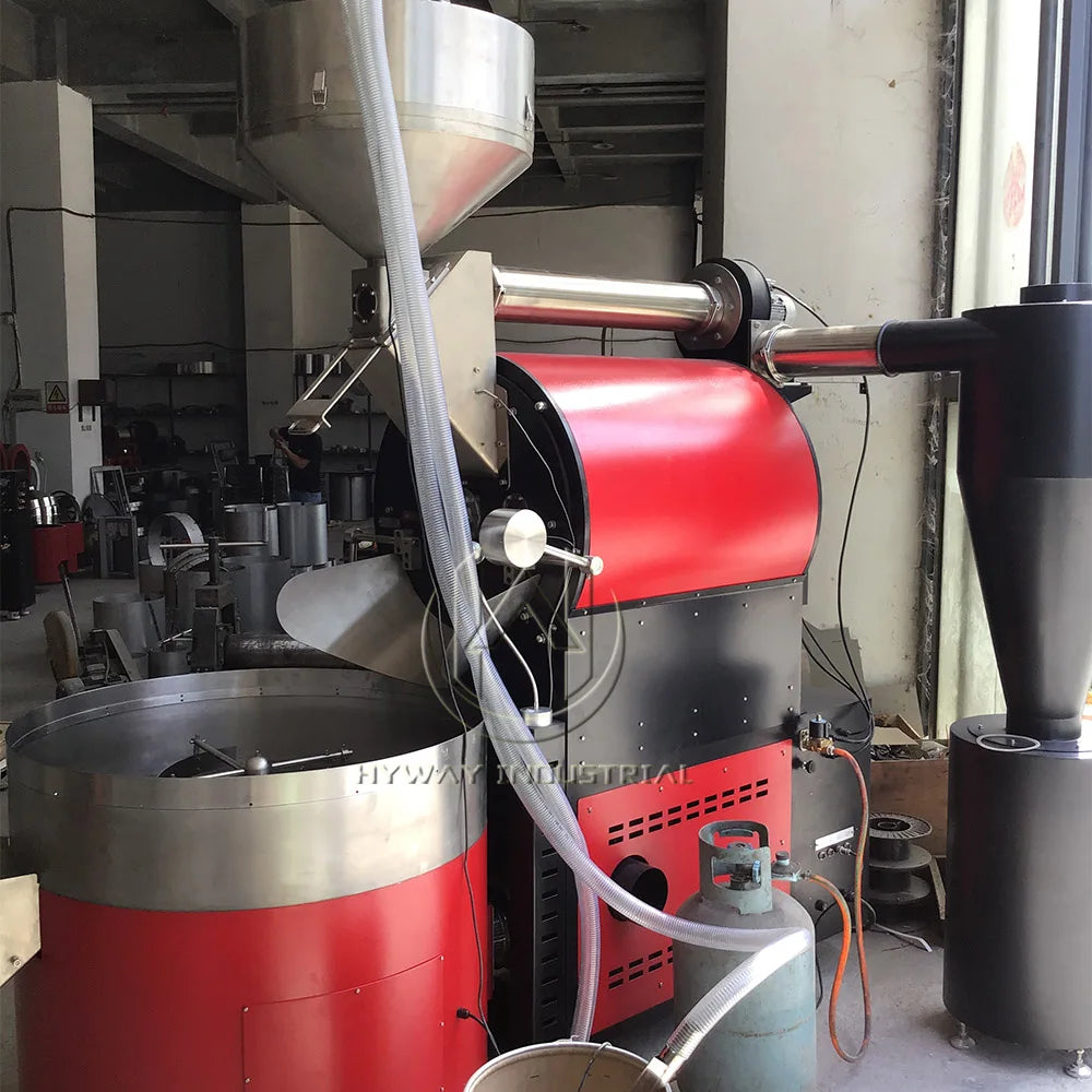 HW-60kg Drum Coffee Roaster Automatic Coffee Roaster Machine Commercial Cocoa