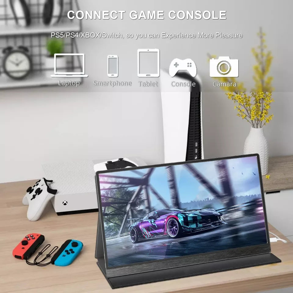 15.6 Inch 3840*2160 UHD Screen Type-c 4K USB Portable LCD External Double Screen Monitor Laptop Gaming PC Monitor