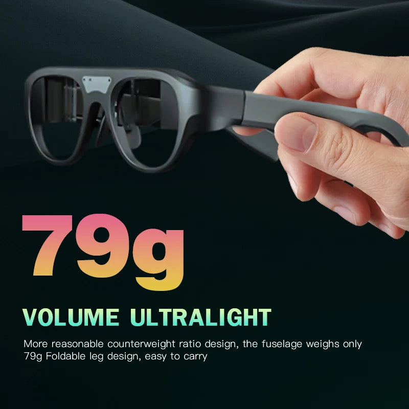 AI Smart AR Glasses HD Private Viewing Mobile Screen Augmented Reality Projection Wearable Devices for Gaming Similar Steam Deck