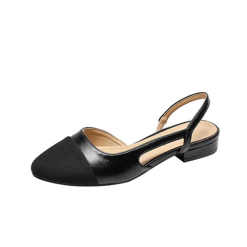 Wholesale Fashion 32-44 Sandales Femmes Cheap Shoes Steel Toe Female Footwear Slingback Flat Sandals for Ladies 2024