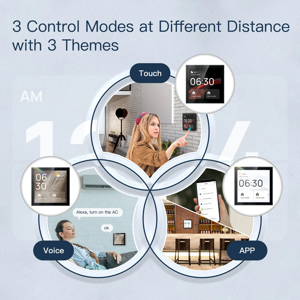 2026 4 " Inch All-in-One Smart Home Control Center Touch Screen Display Smart Hub Voice- Alexa Control Panel Smart Home Kit
