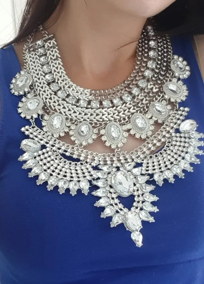 2025 New Fashion Vintage Indian Statement Necklace Women Jewelry Maxi Long Big Chunky Boho Ethnic Large Collar Choker Necklace