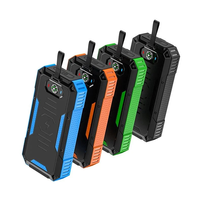 High Quality 20000mAh 15W Wireless Charging Power Bank 22.5W Super Fast Charge Deep Waterproof Solar Power Bank with LED Light