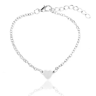 New fashion  Simple Love Heart Bracelet For Women girl Accessories jewelry wholesale