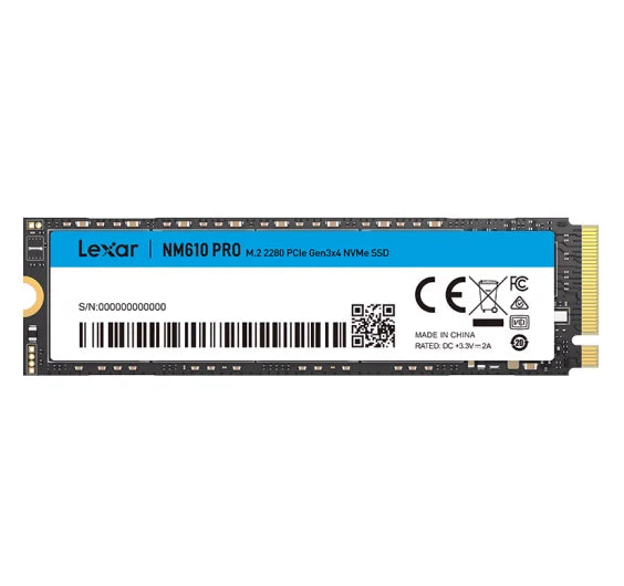 Original Lexar NM610 PRO M.2 NVME 250GB SSD 500GB 1T Hard Drive PCIe Gen3x4 Solid State Drive 2TB Hard Disk for Laptop PC