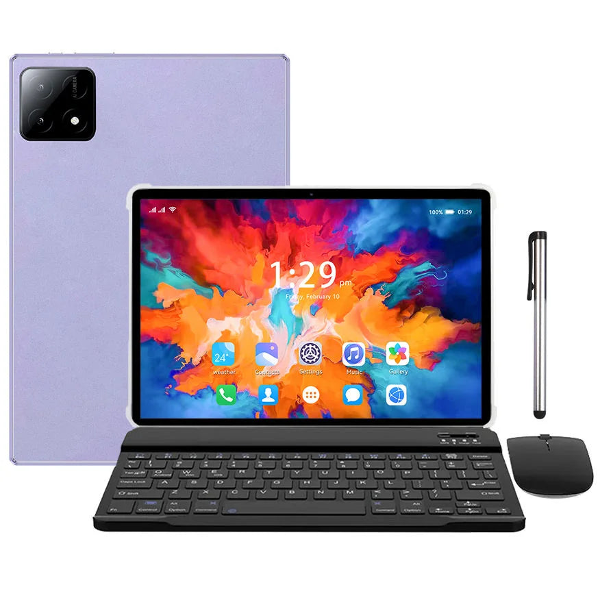 10.I Inch Wifi Tablet PC With Keyboard and Pen Android 15.0 8GB+128GB Android PAD 6S Touch Screen Pad Drawing Tablet for School