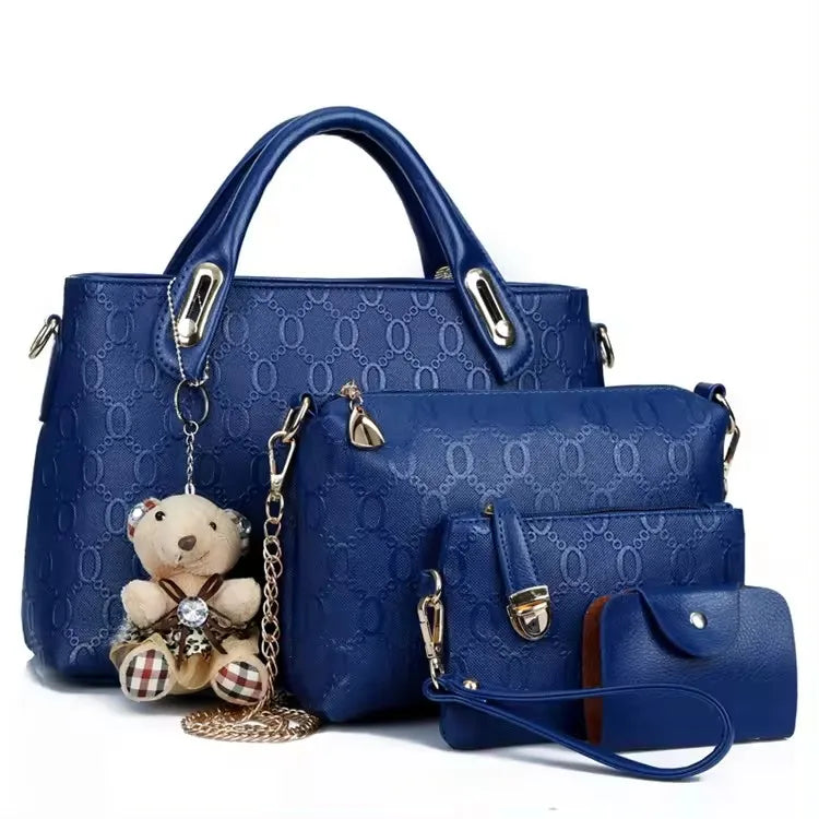 High-quality Women Handbags Ladies Trendy Products Pu Leather Handbag Set for Lady Tote Bag