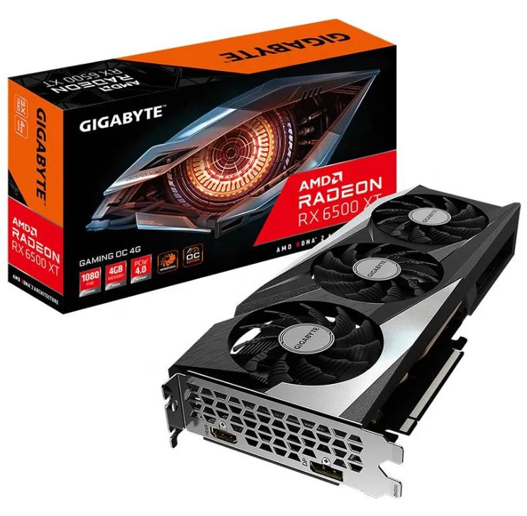 Gigabyte Radeon RX 6500 XT GAMING OC Magic Eagle 4G GPU  RX 6000 GDDR6 4GB DirectX 12 Gaming Graphics