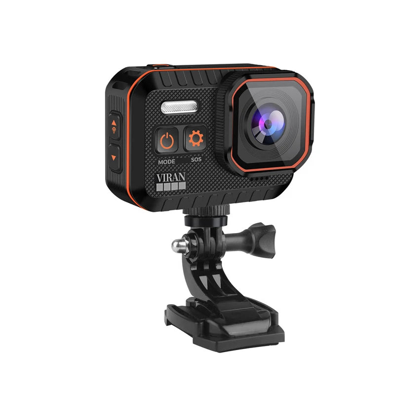 4K 60fps CMOS IP68 Waterproof Action Camera WiFi Remote Control Screen 128GB MicrSD Support 170 Wide Angle Pro Drive Recorder