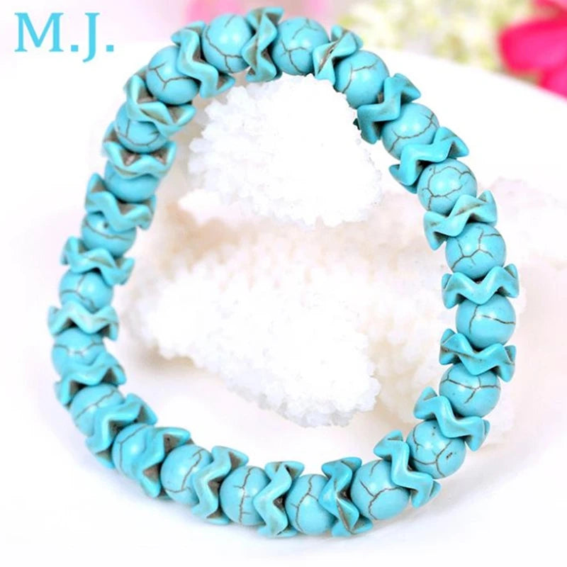 Fashion New Brand Handmade Elasic Stone Beads Bracelet For Women Bracelets Female Summer Bracelete Jewelry Gift Pulseras Mujer